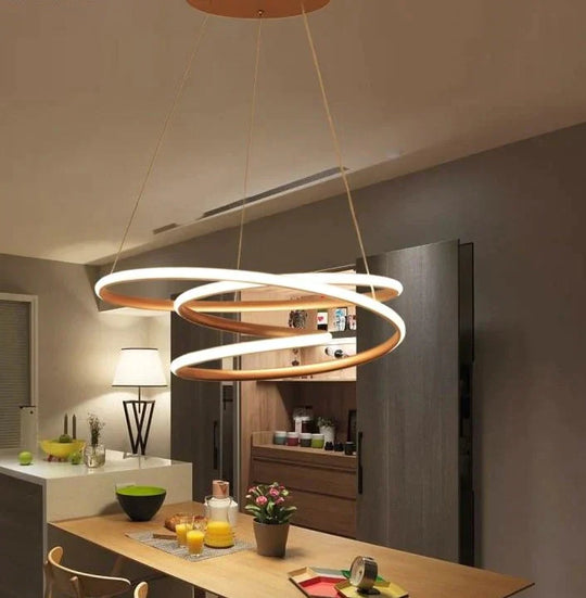 Creative Led Pendant Lights Dinning Room Modern Hanging Lamps Living Restaurant Bar Aluminum