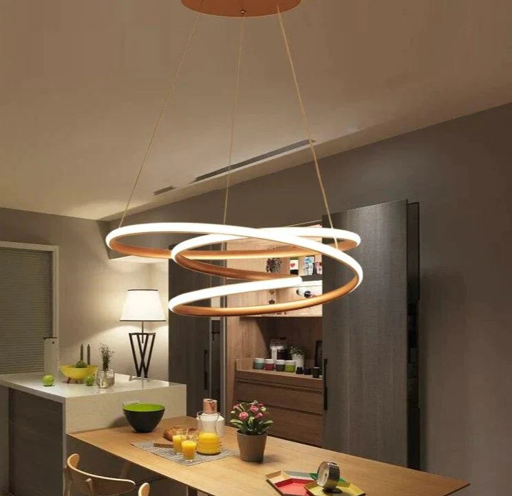 Creative Led Pendant Lights Dinning Room Modern Hanging Lamps Living Restaurant Bar Aluminum