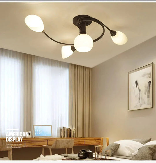 Modern Led Chandelier Ceiling Lamp Indoor Illuminate Lighting Avize Salon Lustres Childern Lights