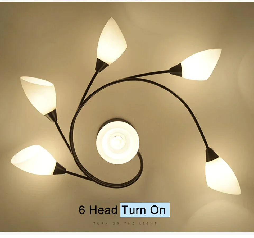 Modern Led Chandelier Ceiling Lamp Indoor Illuminate Lighting Avize Salon Lustres Childern Lights