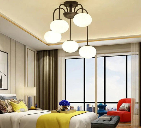 Modern Led Pendant Lights Glass Lampshade For Bedroom Kitchen Luminaria Led Living Room Surface