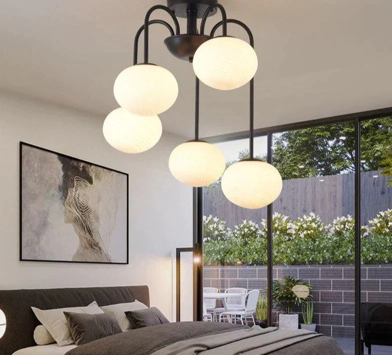 Modern Led Pendant Lights Glass Lampshade For Bedroom Kitchen Luminaria Led Living Room Surface