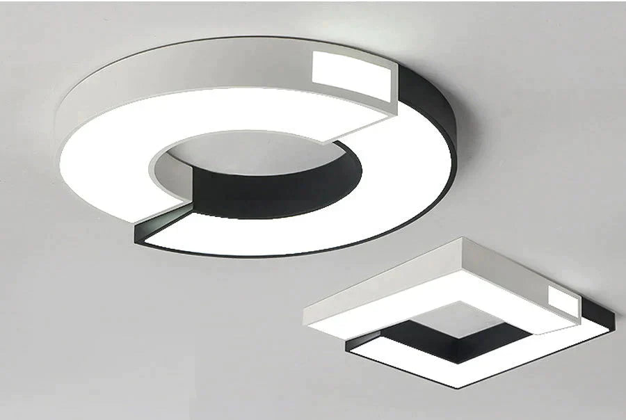 Modern Square Led Ceiling Lights For Living Room White Celling Lamps Bedroom Lighting Fixture