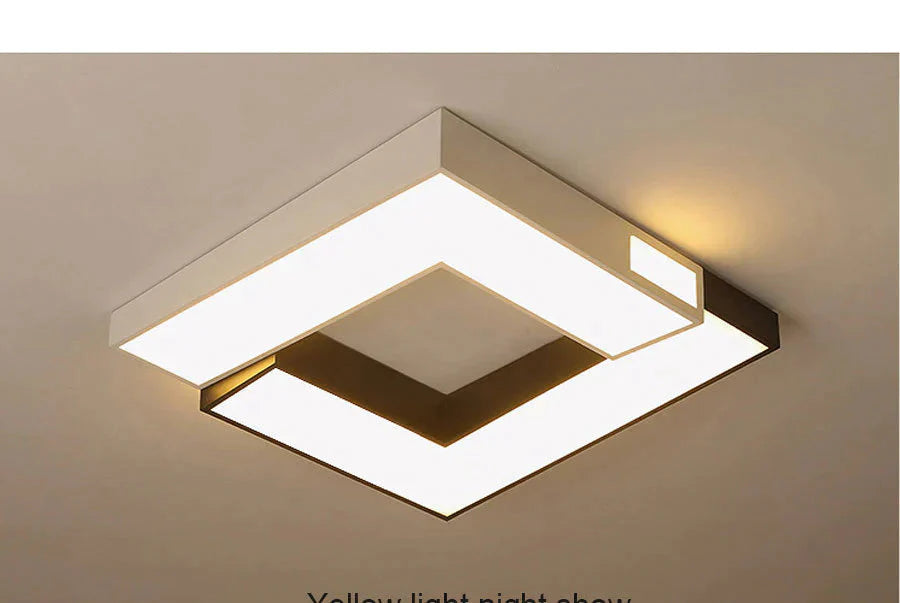 Modern Square Led Ceiling Lights For Living Room White Celling Lamps Bedroom Lighting Fixture