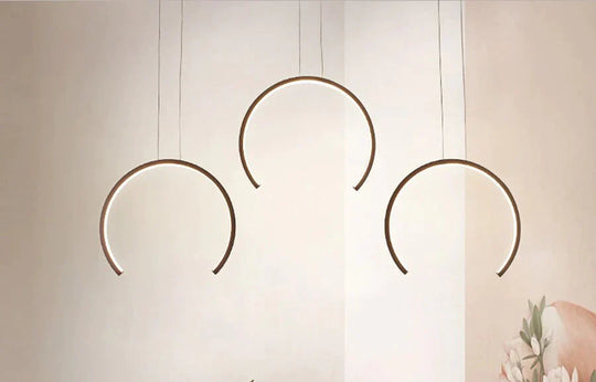 Aluminum Modern Led Pendant Light White/Coffee Led Lamp For Dining Room Living Bedroom Lighting