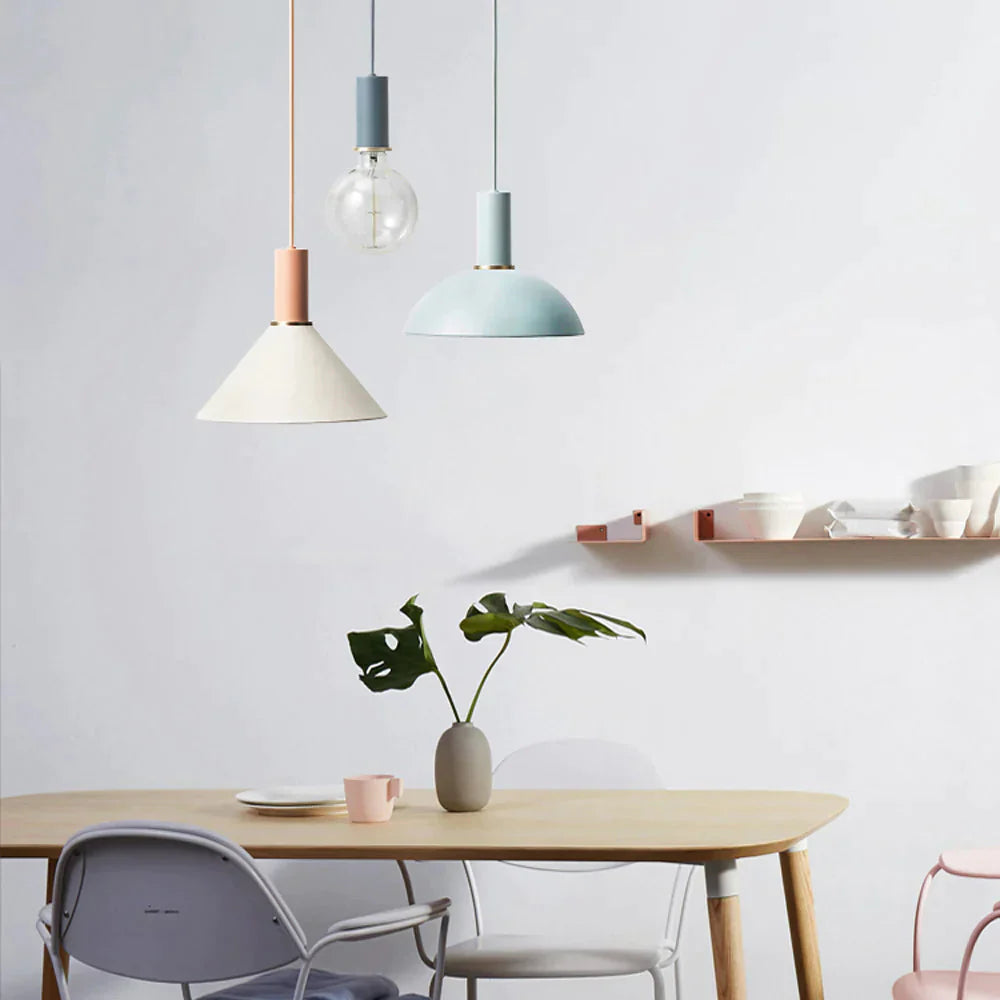 Modren Simple Pendant Lights Diy Nordic E27 Hanging Lamps Restaurant Bar Living Room Bedside