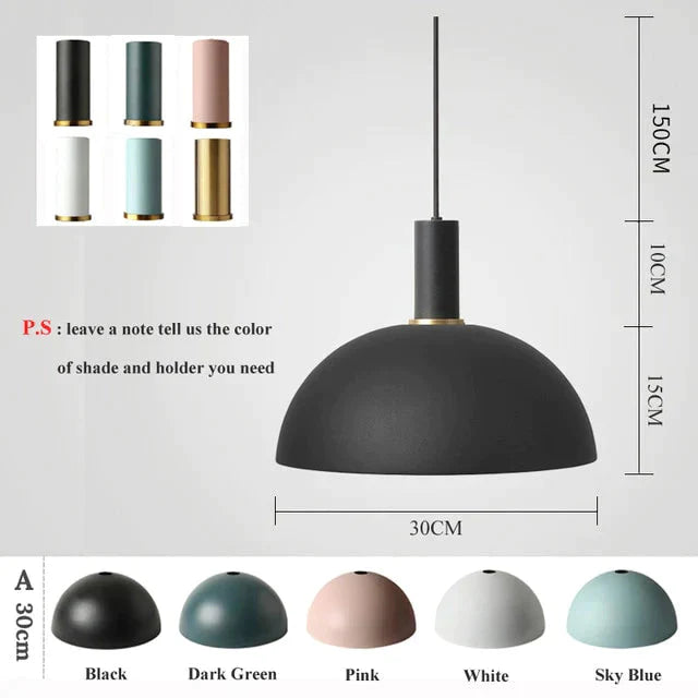 Modren Simple Pendant Lights Diy Nordic E27 Hanging Lamps Restaurant Bar Living Room Bedside