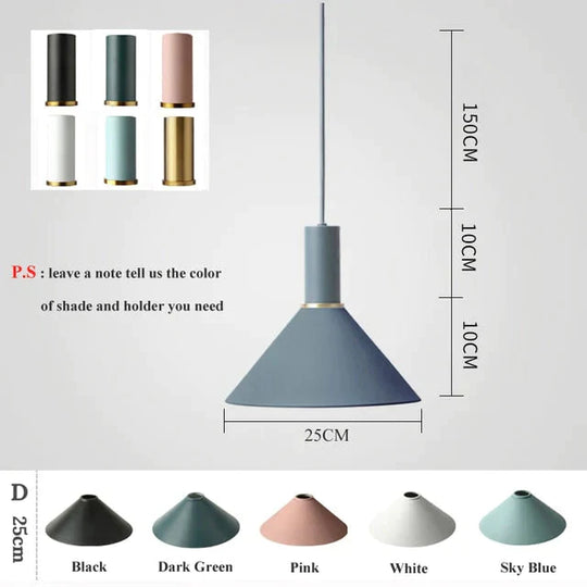 Modren Simple Pendant Lights Diy Nordic E27 Hanging Lamps Restaurant Bar Living Room Bedside