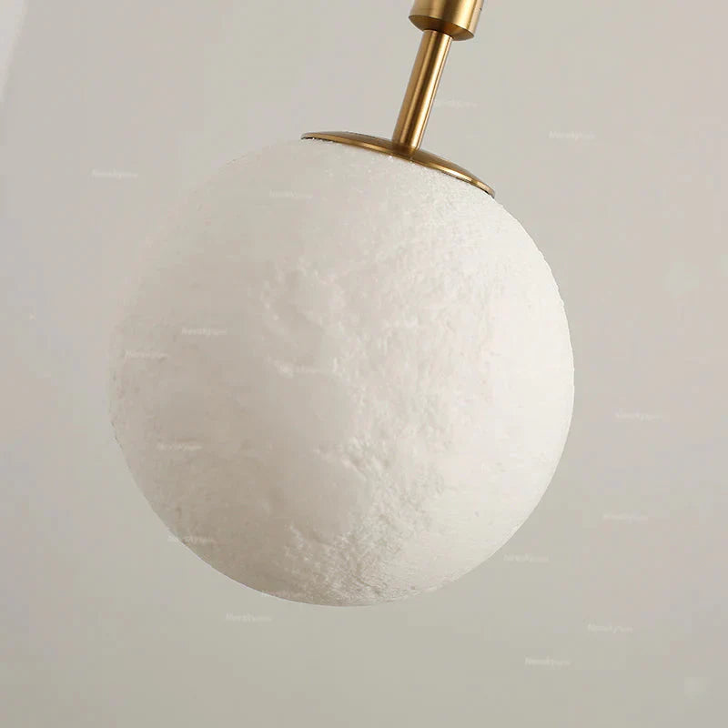 Pendant Lights 3D Lunar Lampshade Lamp Fixtures Luminaria Living Room Bar Bedroom Postmodern