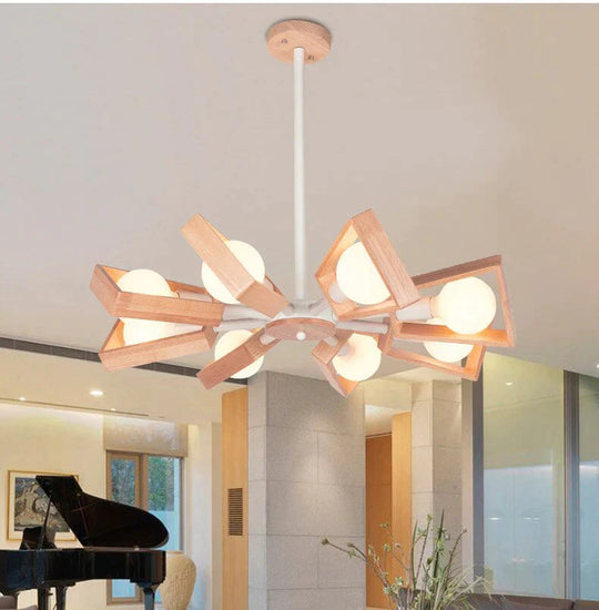 Vintage Pendant Light Led Modern Retro Indoor Lighting Iron Metal Wood Living Dinning Room