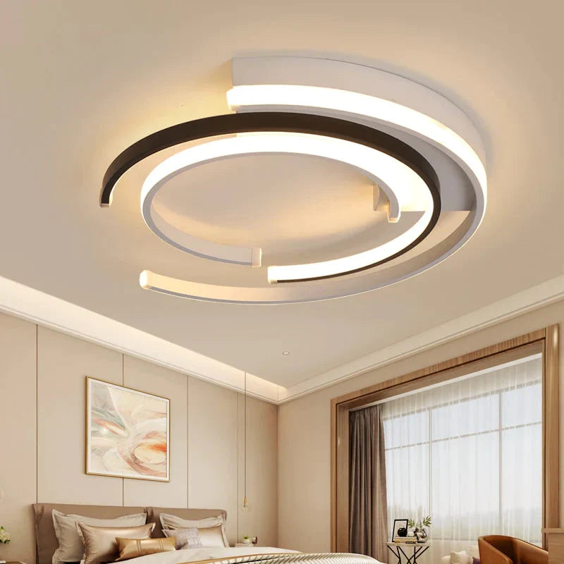 Modern Led Ceiling Lights Living Room Bedroom Lustre De Plafond Moderne Luminaire Plafonnier White