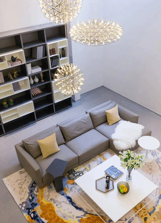 Industrial Loft Iron Ball Sparking Pendant Light Led G4 Modern Nordic Hanging Lamp For Living Room