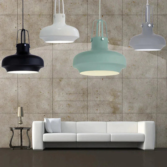 Loft Nordic Modern Hanging Aluminum Pendant Lamp Fixtures E27/E26 Led Lights For Kitchen Bedroom