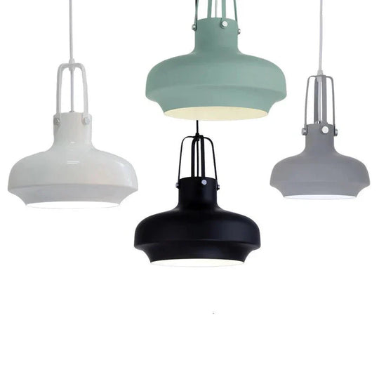 Loft Nordic Modern Hanging Aluminum Pendant Lamp Fixtures E27/E26 Led Lights For Kitchen Bedroom