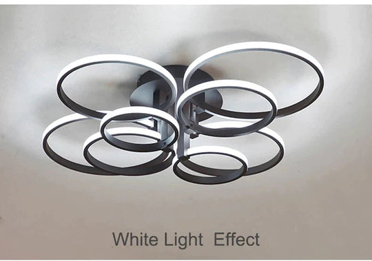 Modern Led Chandelier With Remote Control Acrylic Lights For Living Room Bedroom Home Ceiling