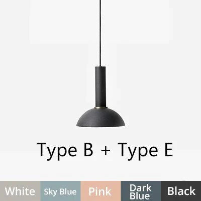 Multicolor Pendant Lights Nordic Living Room Iron Hanging Lamp Cafe Restaurant Decor Droplights