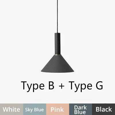 Multicolor Pendant Lights Nordic Living Room Iron Hanging Lamp Cafe Restaurant Decor Droplights