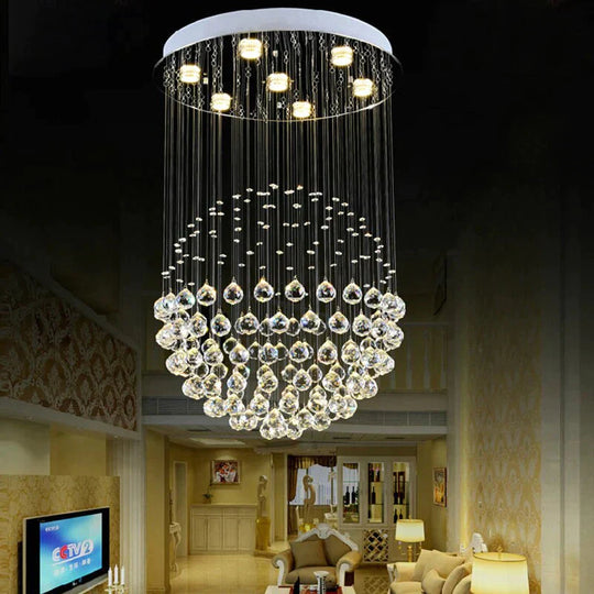 Loft Traditional Crystal Retro Chandelier Royal With Gu10 5 Lights For Bedroom Hotel Lobby