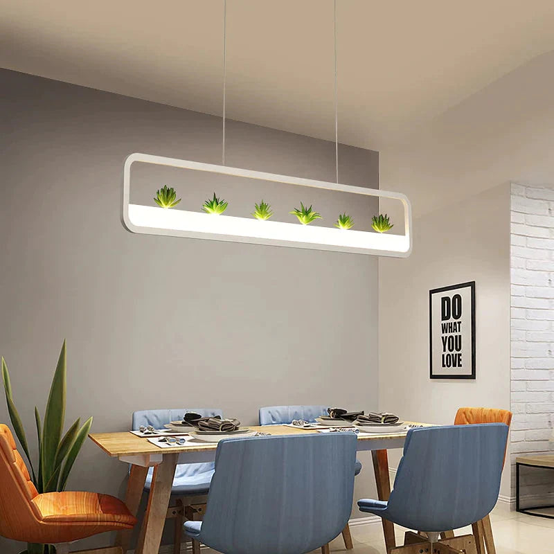 Modern Led Pendant Lights For Dining Room Kitchen Bar Shop Lamp White Or Black Color Free Mail