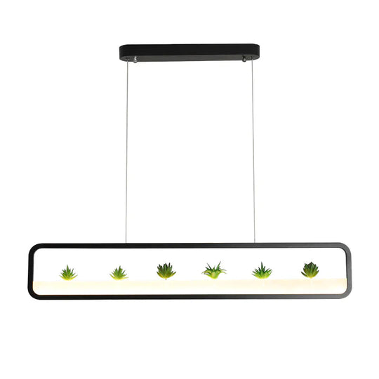 Modern Led Pendant Lights For Dining Room Kitchen Bar Shop Lamp White Or Black Color Free Mail