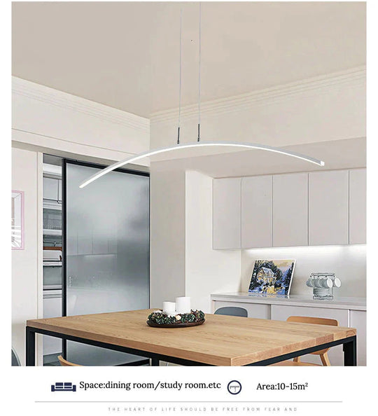 Remote Control Modern Pendant Lights For Kitchen Dining Room Cord Hanging Ceiling Lamps Deco Maison
