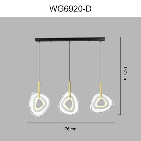 Nordic Led Pendant Lights For Dining Room Bar Bedroom Living Kitchen Creative Art Deco Hanging Lamp