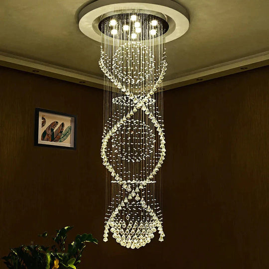 Empire Loft Classical Crystal Europe Vintage Chandelier With Gu10 9 Lights For Bedroom Living Room