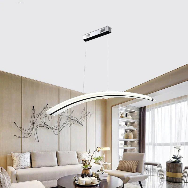 Modern European Alloy Painted 3 Style Minimalism Pendant Light Led Lamp For Living Room Restaurant