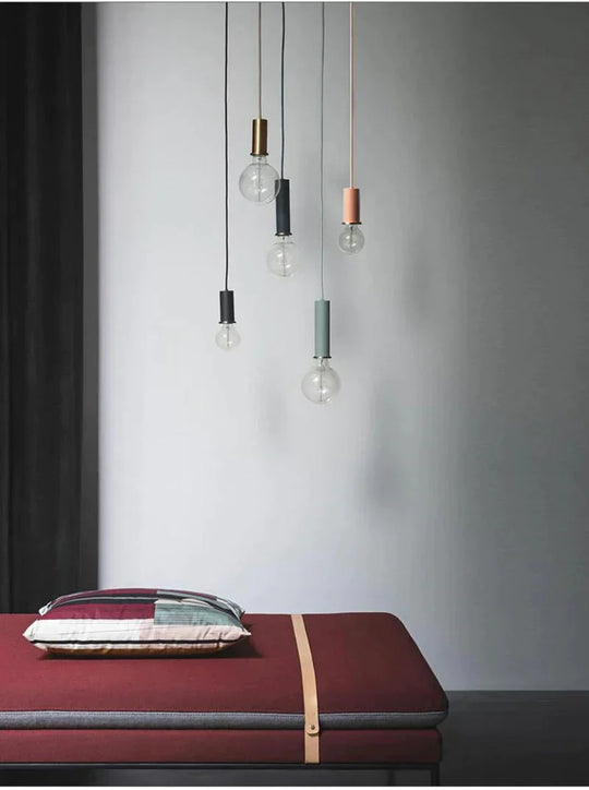 Nordic Loft Simple Pendant Lights E27 Led Modern Creative Hanging Lamp Design Diy For Bedroom