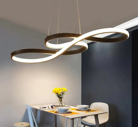 Modern New Creative Led Pendant Lights Kitchen Aluminum Silica Suspension Hanging Cord Lamp For