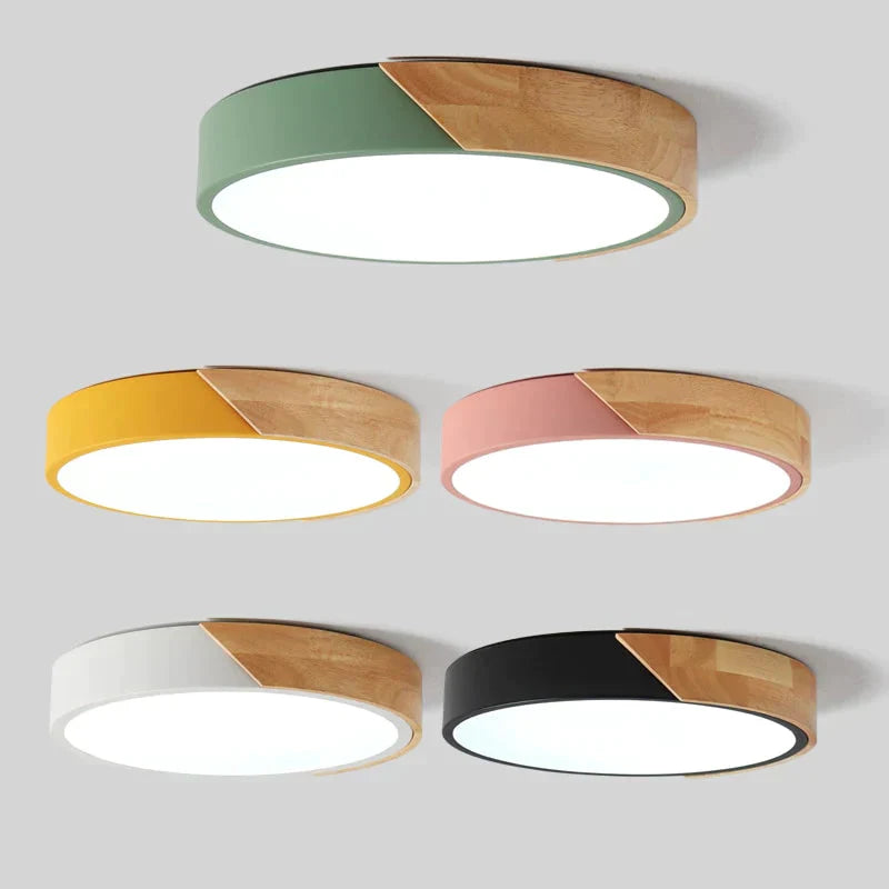 Led Modern Iron Acryl Colorized Round 5Cm Super Thin Lamp.led Light.ceiling Lights.led Ceiling Lamp