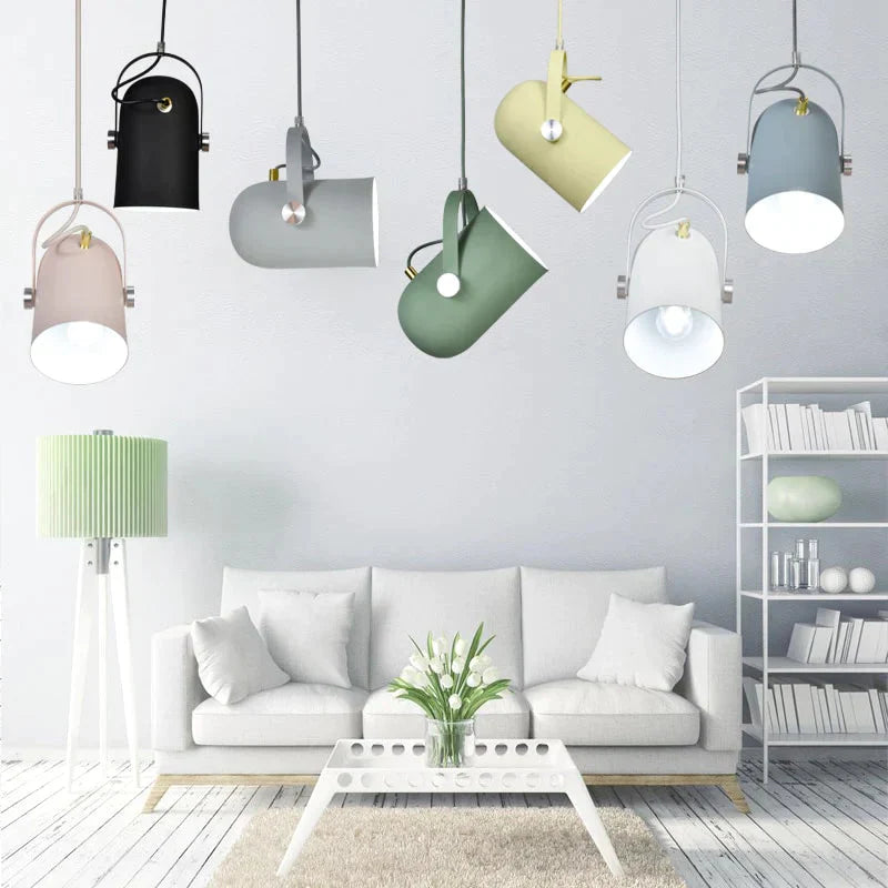 Nordic Modern E27 Pendant Light Single Headlights Lighting Decor Luminaire Droplight Lamp