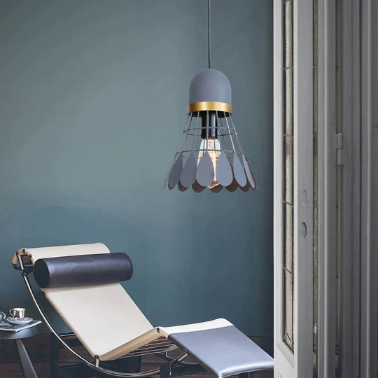 Noridic Modern Colorful Iron Pendant Light Led E27 Industrail Loft Hanging Lamp For Parlor