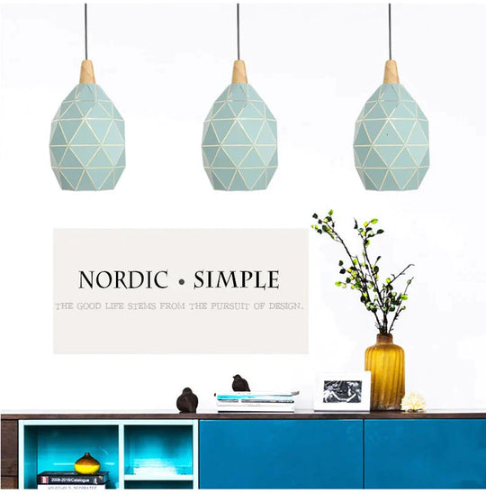 Modern Industrial Art Pendant Light E27 Hanging Lamp Loft Decoration Living Room Study Office