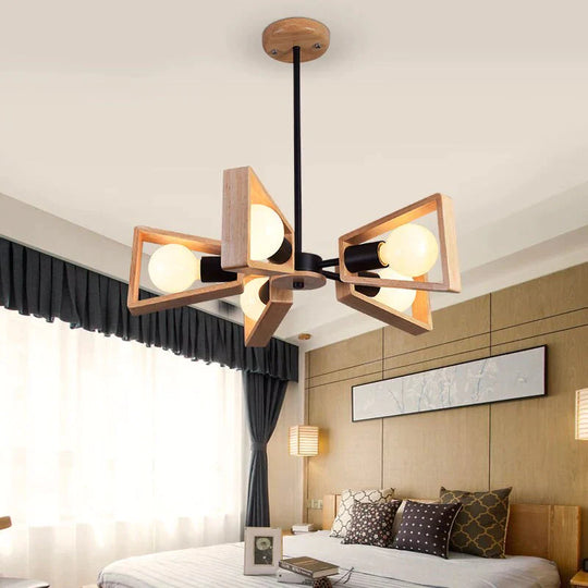 Vintage Pendant Light Led Modern Retro Indoor Lighting Iron Metal Wood Living Dinning Room