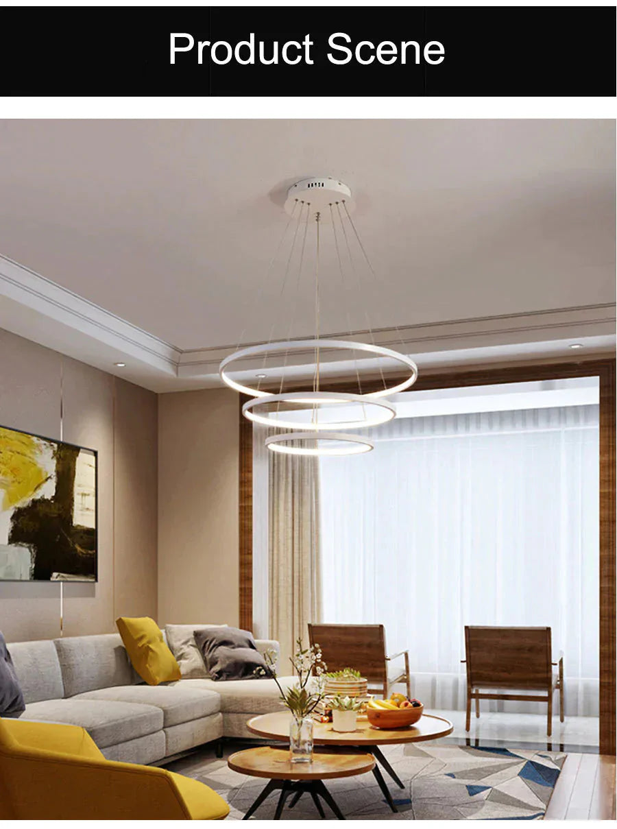 Black White Frame Led Pendant Lights For The Kitchen Dining Room Modern Hanging Lamps Abajour