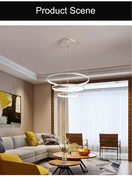 Black White Frame Led Pendant Lights For The Kitchen Dining Room Modern Hanging Lamps Abajour