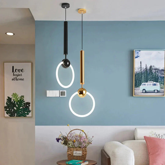 Creative Pendant Light Art Loft Dining Room Coffee Shop Hanging Lights Bar Bedside Led Indoor