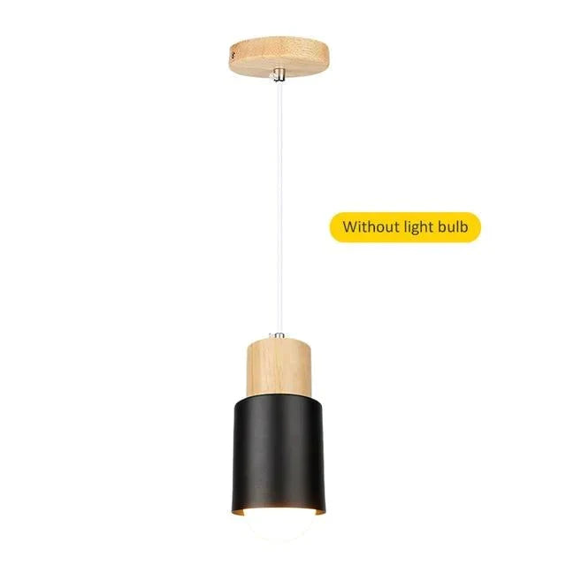 Modern Pendant Lights Nordic Wood Light Loft Lamps E27 For Dinning Room Home Decoration Restaurant