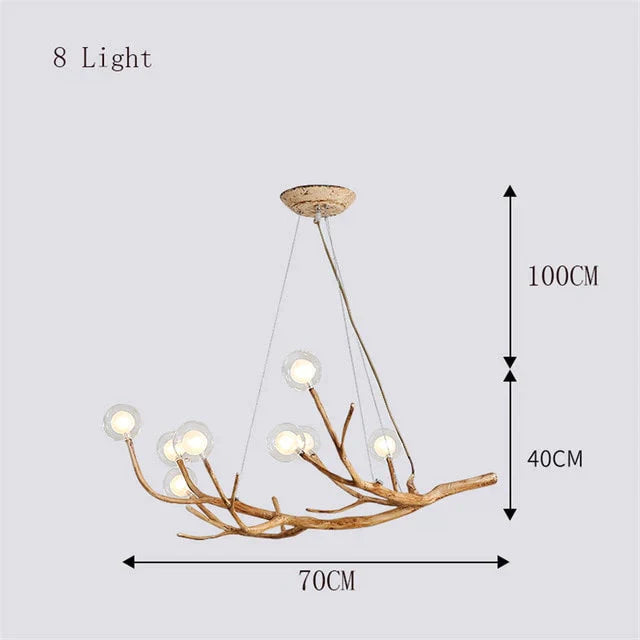 Nordic Lamp Led Pendant Lights Resin Iron Glass Bubble Industrial Restaurant Bedroom Hanging Loft