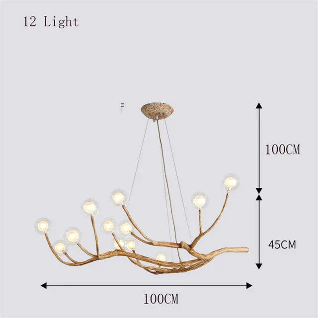 Nordic Lamp Led Pendant Lights Resin Iron Glass Bubble Industrial Restaurant Bedroom Hanging Loft