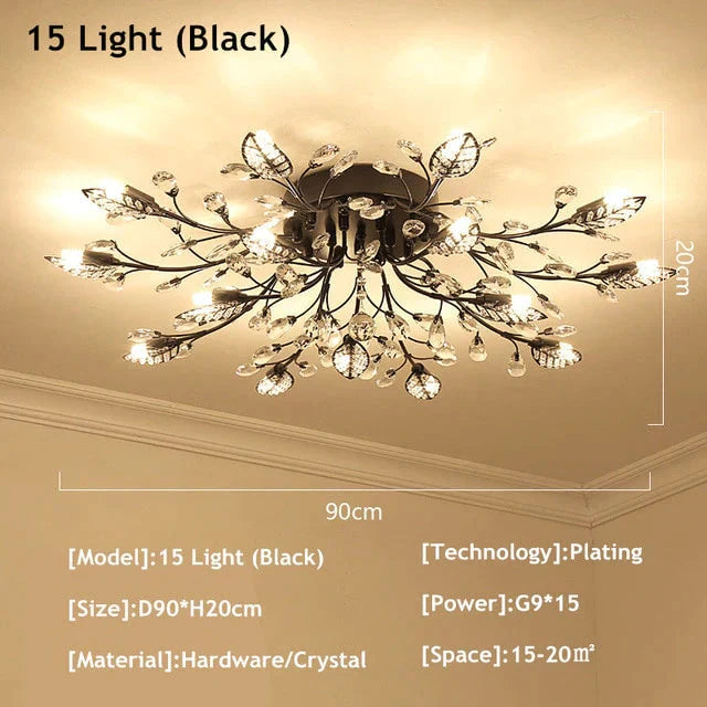 Modern Ceiling Light For Living Room Led Crystal Lamp Bedroom Lamps Dining Gold Loft Lighting