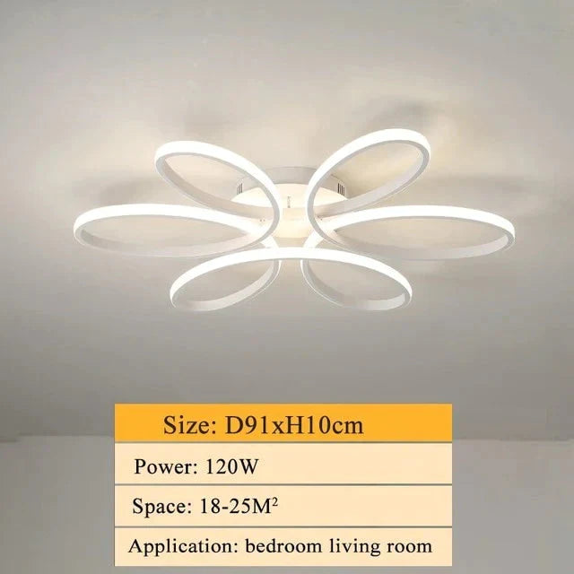 Modern Led Ceiling Lamp Lighting For Living Room Lustre Lamparas Light 72W 90W 120W Lampadario Lamp