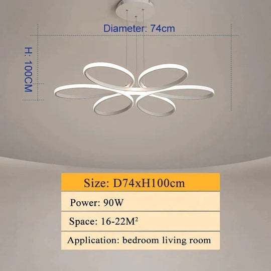 Modern Led Ceiling Lamp Lighting For Living Room Lustre Lamparas Light 72W 90W 120W Lampadario Lamp