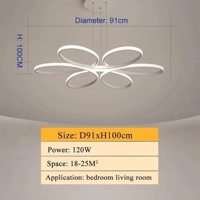 Modern Led Ceiling Lamp Lighting For Living Room Lustre Lamparas Light 72W 90W 120W Lampadario Lamp