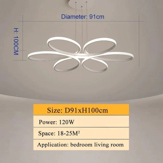 Modern Led Ceiling Lamp Lighting For Living Room Lustre Lamparas Light 72W 90W 120W Lampadario Lamp