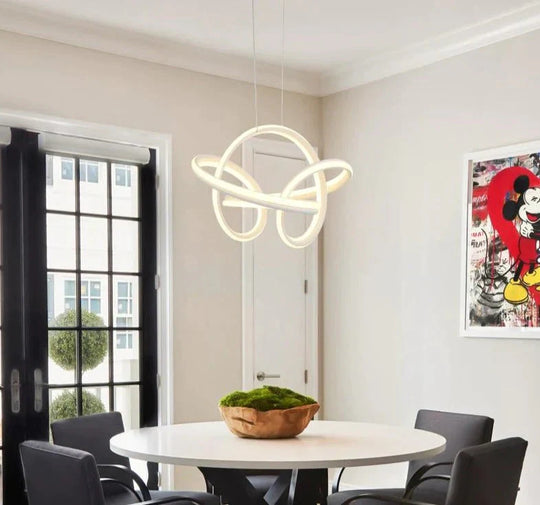 Gold Color New Style Pendant Light Round Chassis Hanging Lamps For Dining Room Living Fixture