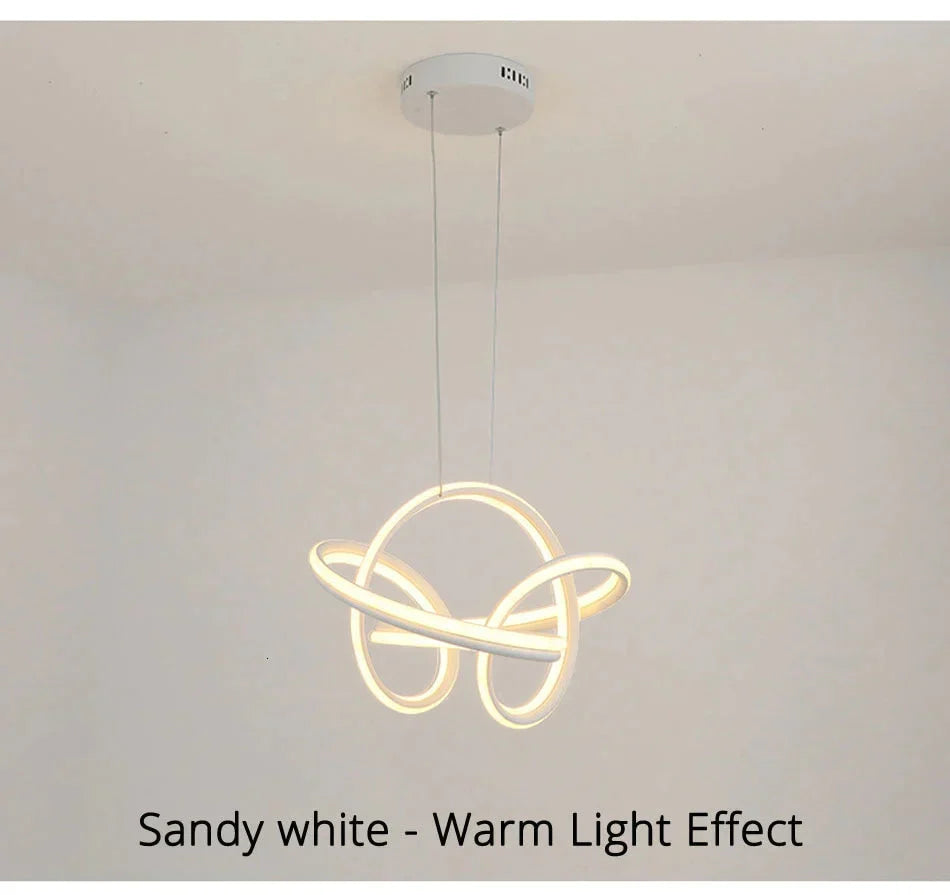 Gold Color New Style Pendant Light Round Chassis Hanging Lamps For Dining Room Living Fixture