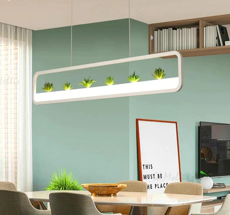 White Natural Green Pendant Lights Used To Decorate The Dining Room Living Indoor Lamp Luminaire