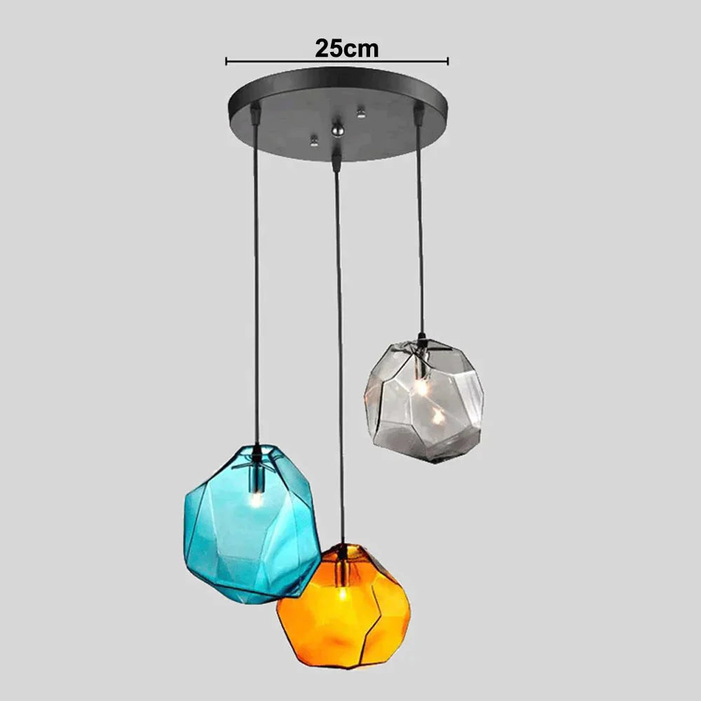 Modern Minimalist Pendant Lights Creative Colorful Glass Lamps Restaurant Led Indoor Home Lighting